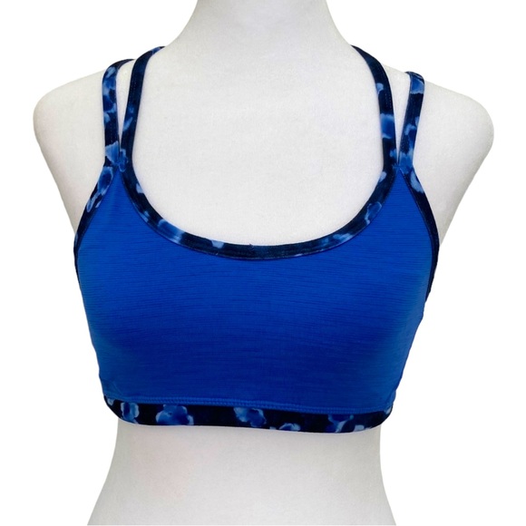 manduka Intimates & Sleepwear Manduka Sports Bra Built For Yoga Blue And Black Sz Xs Poshmark